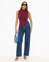 Dazie - Gracie High Neck Knit Top
