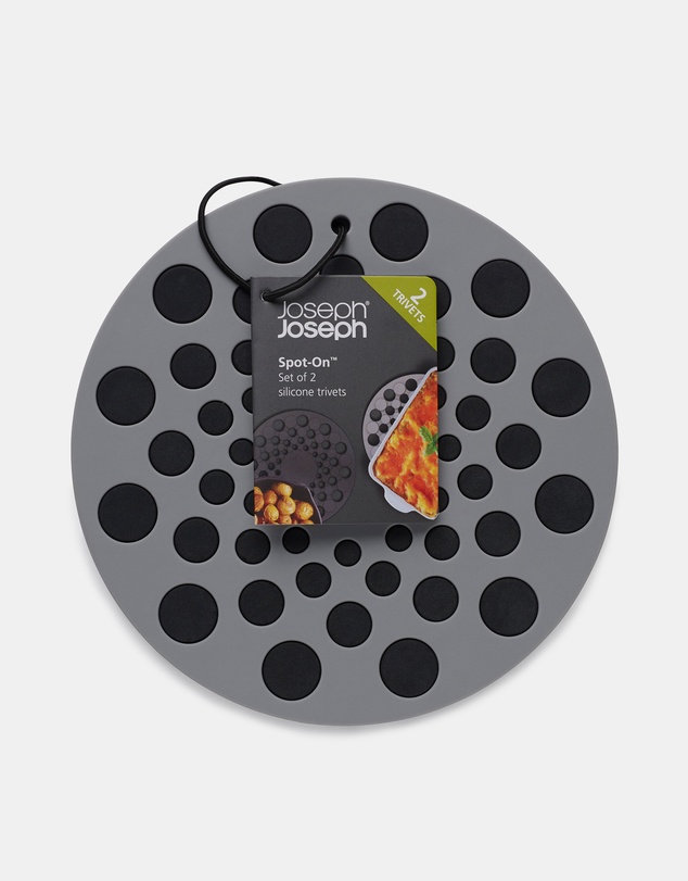 Joseph Joseph - Spot-On™ Set of 2 Silicone Trivets (Grey)