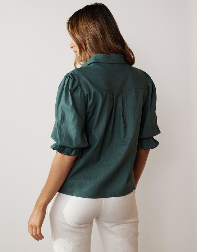 Atmos&Here - Dahlia Linen Blend Blouse