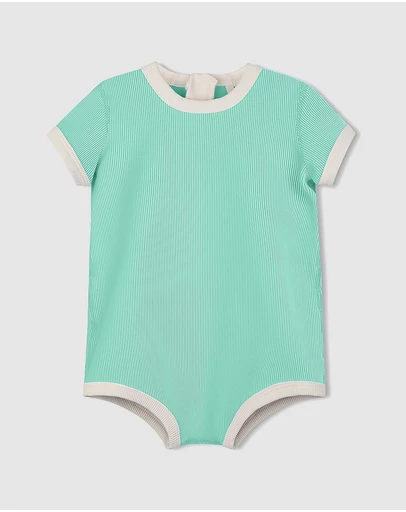 Zulu & Zephyr Mini - Mini Stripe Infant Onesie - Babies-Kids
