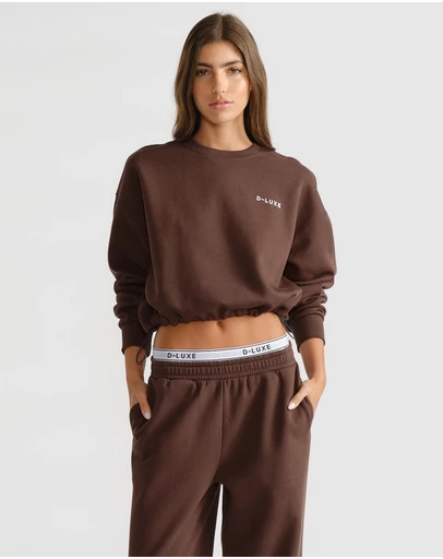 Decjuba - D-Luxe Logo Crop Sweat