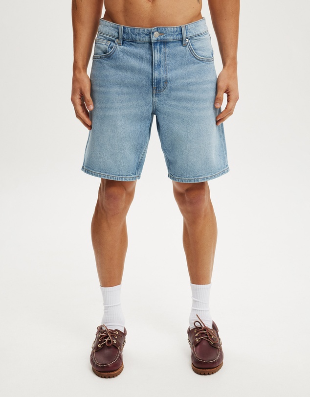 Cotton On - Loose Straight Denim Short