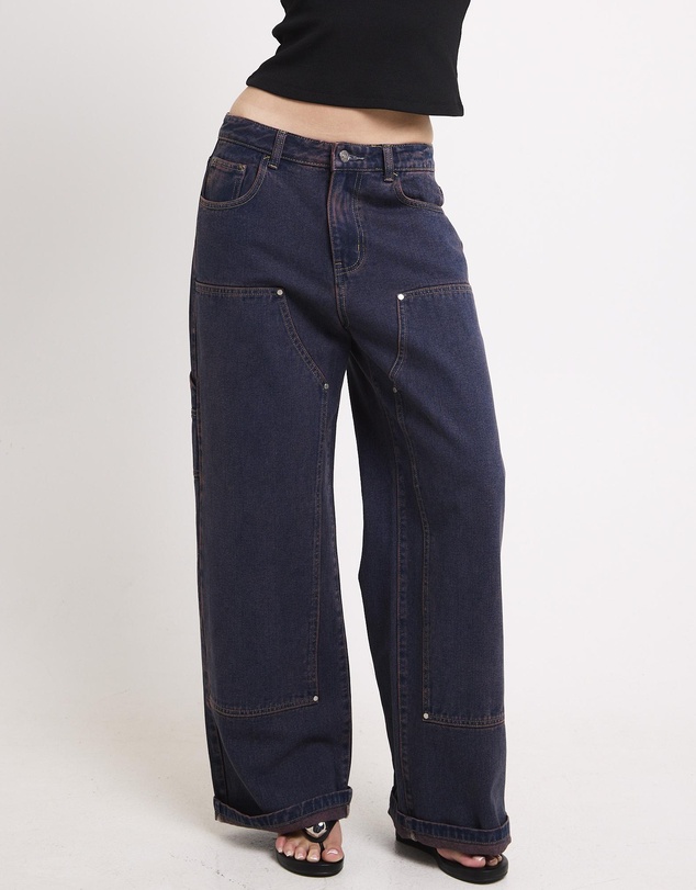 Neon Hart - Baggy Double Knee Carpenter Denim Jeans