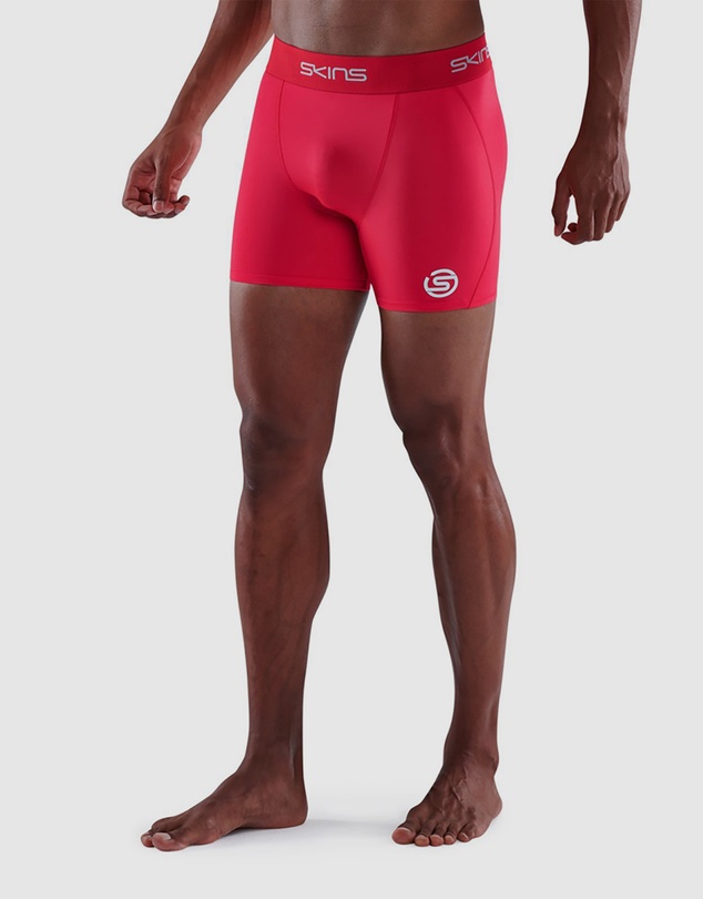 SKINS - SKINS Compression Men's Series-1 Running/Football/Gym Short Red