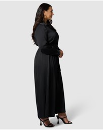 Something 4 Olivia - Lesley Satin Maxi Dress