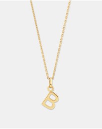 Michael Hill - B Initial Pendant in 10kt Yellow Gold