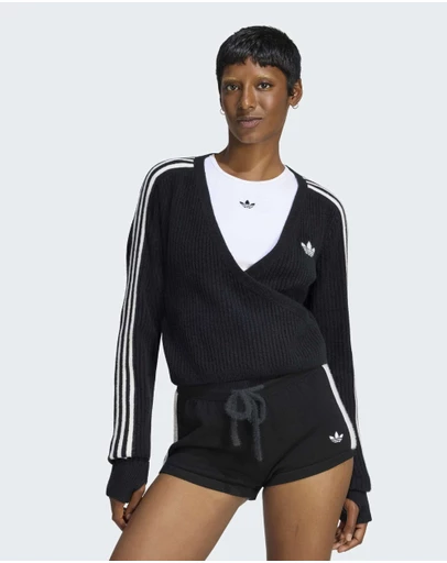 adidas Originals - ADIDAS ORIGINALS BY JENNIE KNITTED WRAP AROUND CARDIGAN Womens