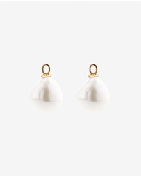 Michael Hill - 6.5mm Bar Drop Earrings with Cultured Freshwater Pearls in 10kt Yellow Gold