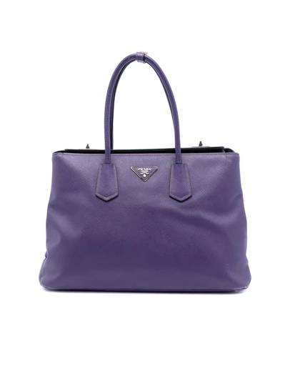 Pre-Loved by Azura Reborn - Pre-Loved Saffiano Cuir Turnlock Twin Satchel