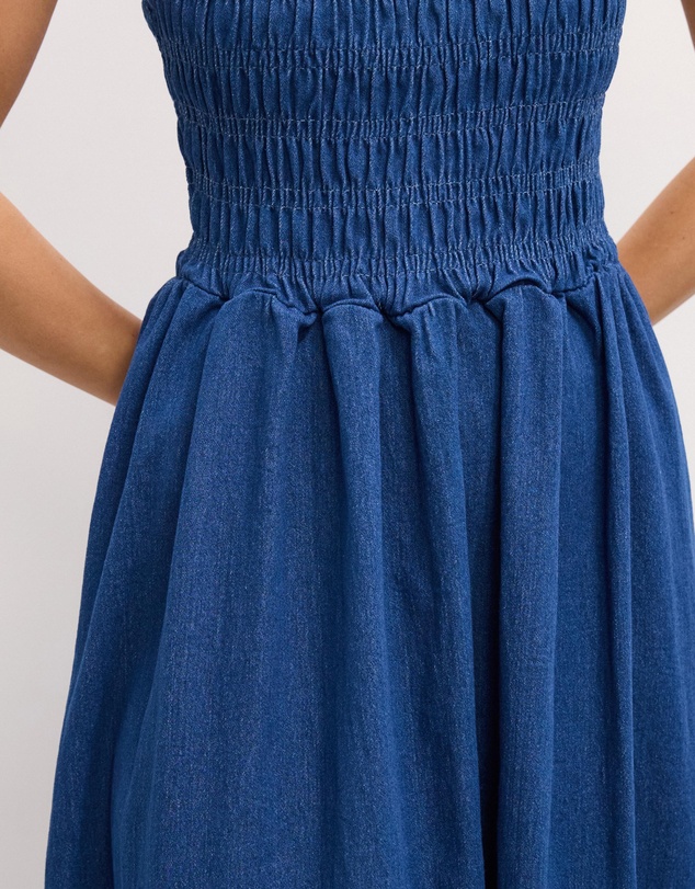 The Fated - Jemima Soft Denim Maxi Dress