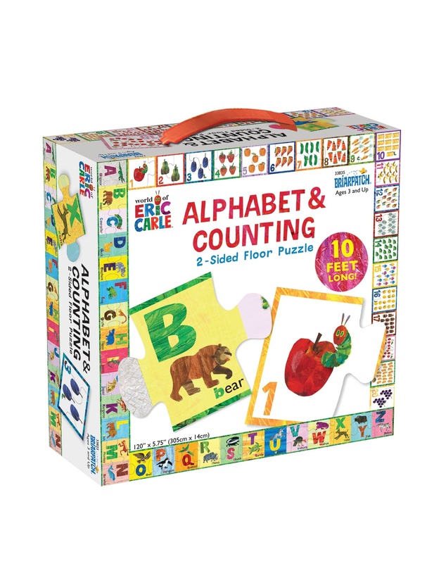 The Very Hungry Caterpillar - The World of Eric Carle Alphabet and Counting 2 Sided Floor Puzzle