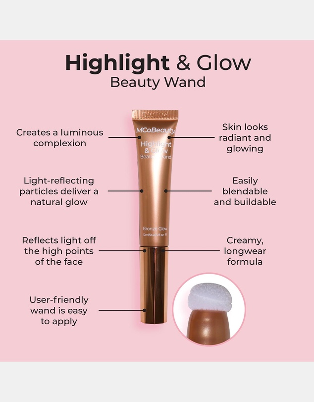 MCoBeauty - Highlight & Glow Beauty Wand - Bronze Glow