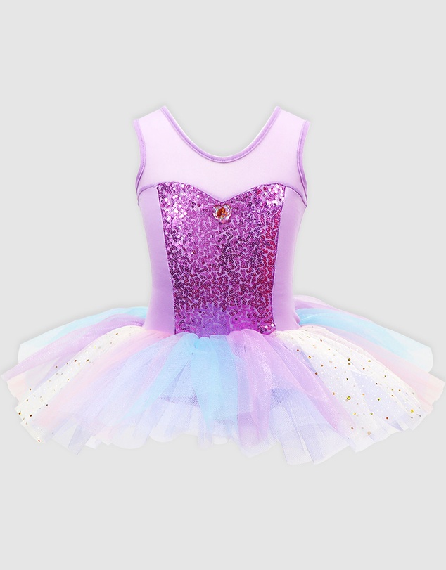 Disney Princess by Pink Poppy - Disney The Little Mermaid Sparkle Tiered Tutu Dress