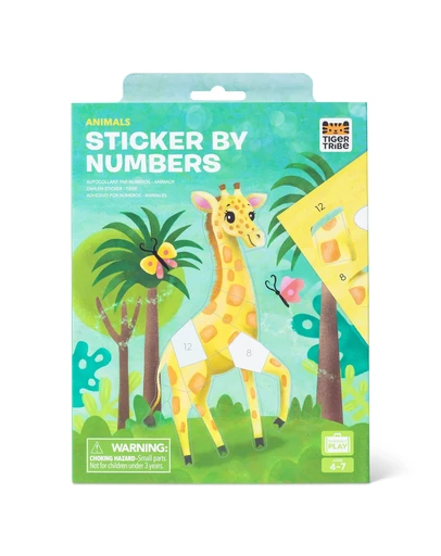 Tiger Tribe - Sticker By Numbers - Animals