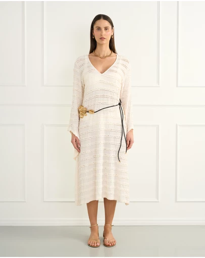 Heaven Australia - Cream Isabella Maxi Dress