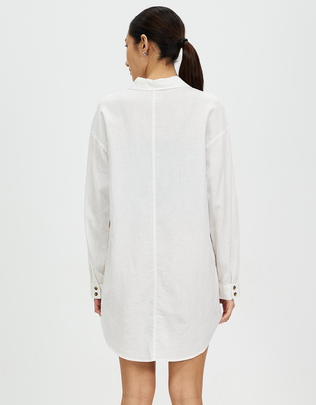 Brixton - Vintage Linen LS Shirtdress