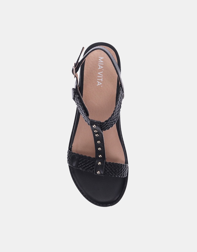 Mia Vita - Olympia Adjustable Sandal - Black