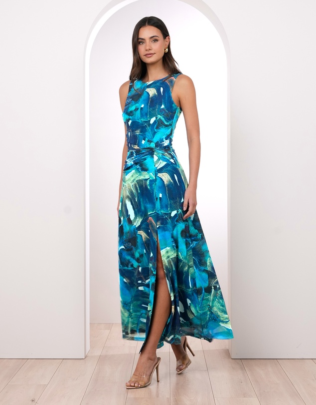 Pilgrim - Rylan Printed Mesh Maxi Dress