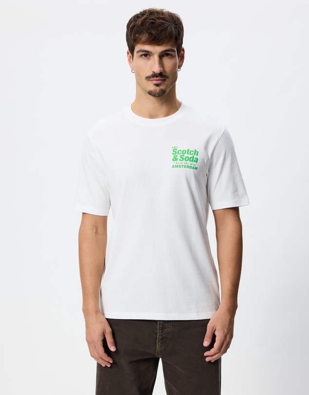 Scotch & Soda - Regular Fit Front Back T-Shirt