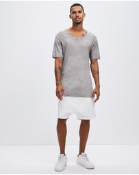 Surrounded By Ghosts - The Garnet Denim Drawstring Shorts