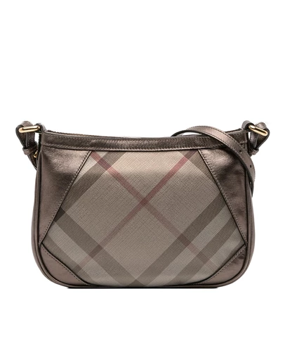 Pre-Loved by Azura Reborn - Pre-Loved Supernova Check Canvas and Metallic Leather Crossbody