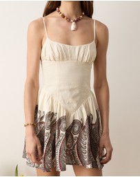 BOTEH - Cassia Gathered Bust Mini Dress