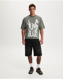 Cotton On - Cropped Fit Music T-Shirt