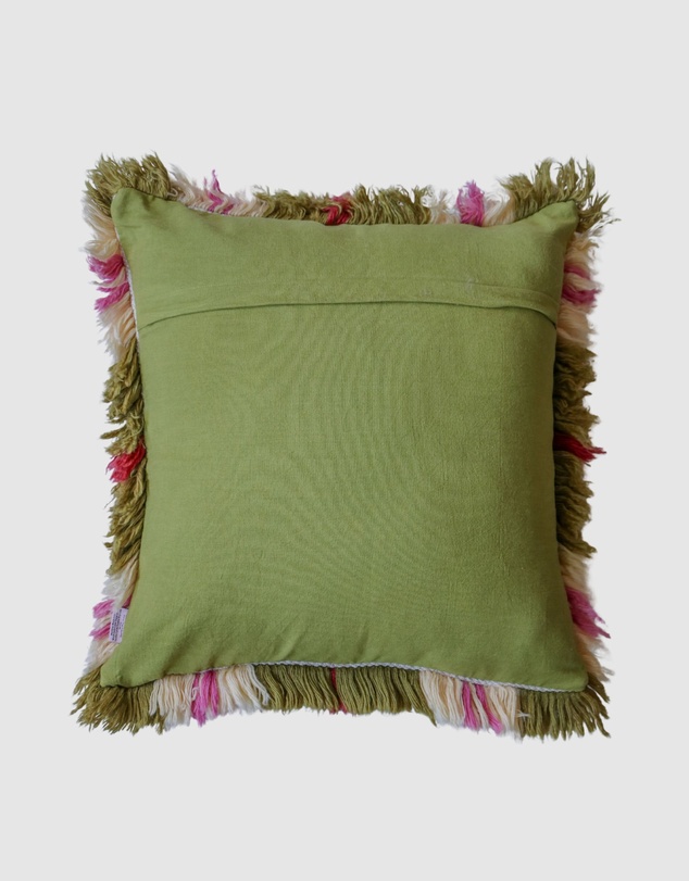 Mosey Me - Plaid Shag Cushion