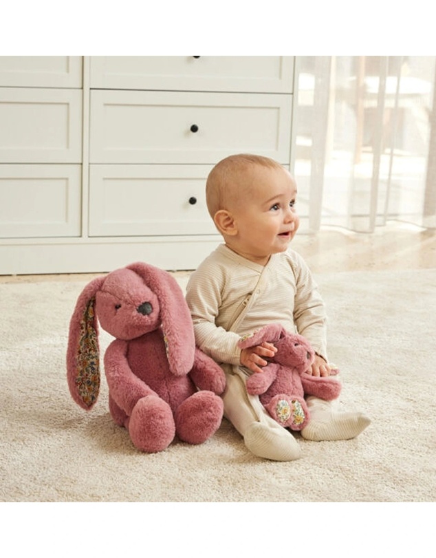 Jiggle and Giggle - Floral Raspberry Bunny Medium