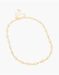 Lovisa - Gold Plated Diamante Circles Necklace