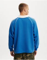 Cotton On - Raglan Polo Fleece