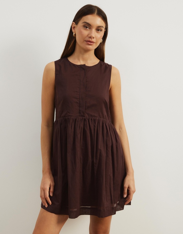 Atmos&Here - Dalia Cotton Voile Mini Dress