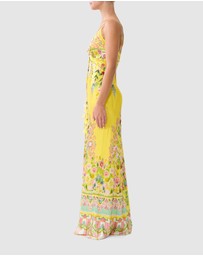 Camilla - Bias Slip Dress With Lace Edge Detail