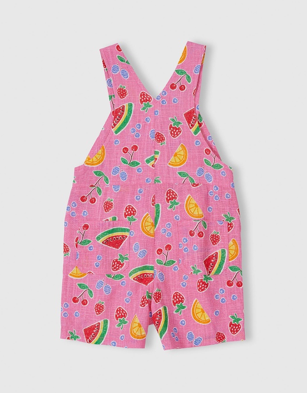 Goldie + Ace - Fruit Salad Burton Overalls - ICONIC EXCLUSIVE - Babies-Kids