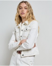 DRICOPER DENIM - Dita Ivory Denim Jacket