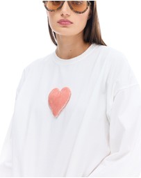 THE TALES - We Love Velvet Heart Long Sleeve Tee