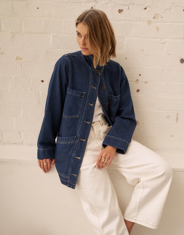 Ceres Life - Tilda Funnel Neck Shacket