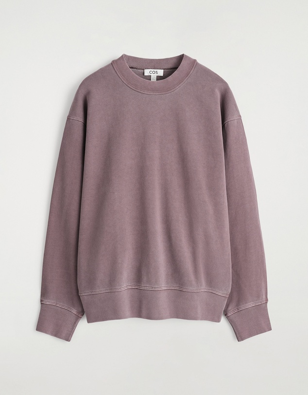 COS - Relaxed Washed-Cotton Sweatshirt