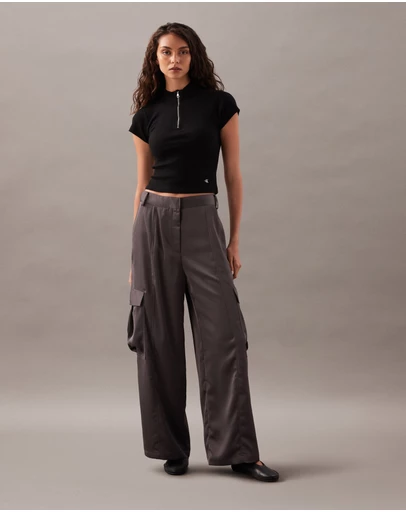 Calvin Klein Jeans - Satin Cargo Pants