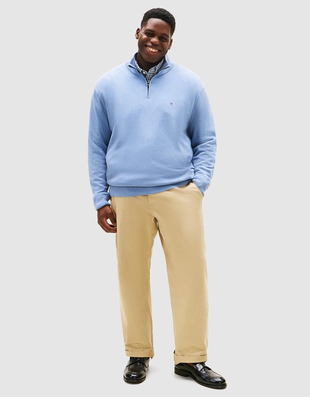 Tommy Hilfiger - Big & Tall Cashmere Half-Zip Jumper