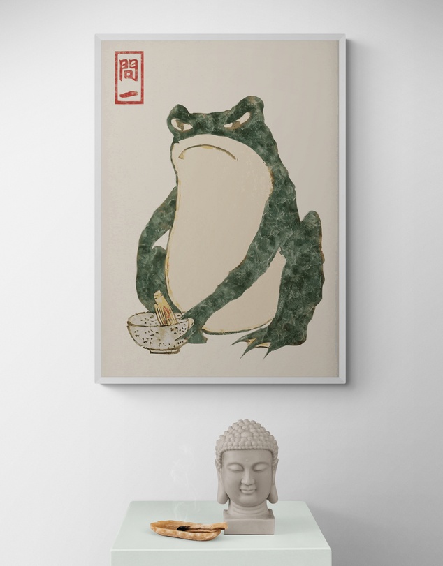 Inka Arthouse - Vintage Green Frog Art Print