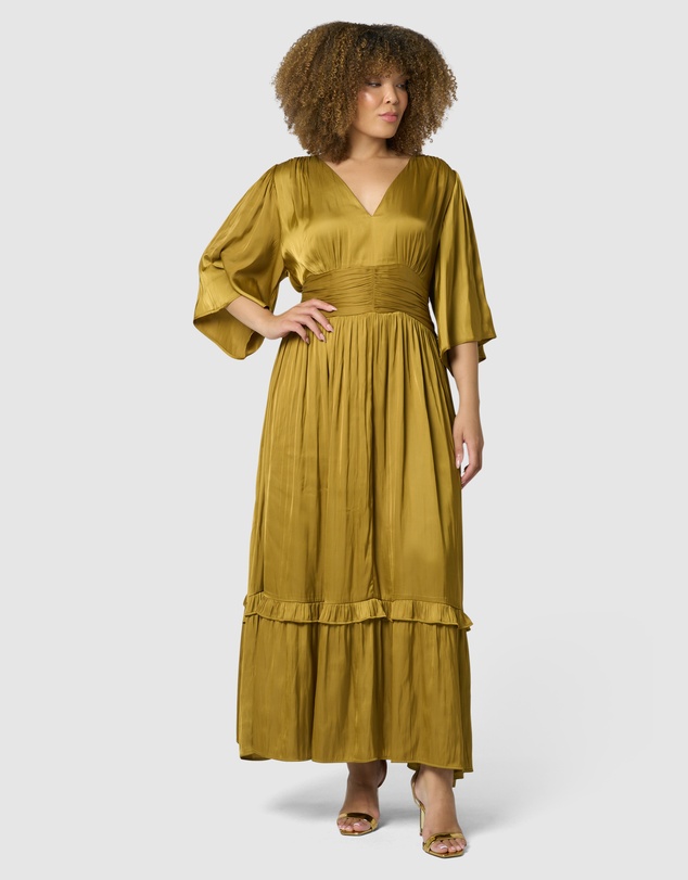 Pink Dusk by Curve Project - Work It Maxi Dress