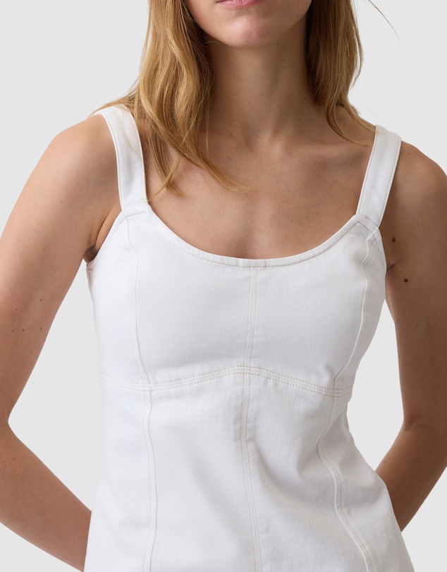 GAP - Sleeveless Paneled Denim Mini Dress