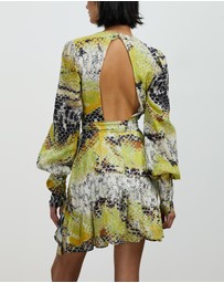 Asilio - Long Sleeve Print Mini Dress
