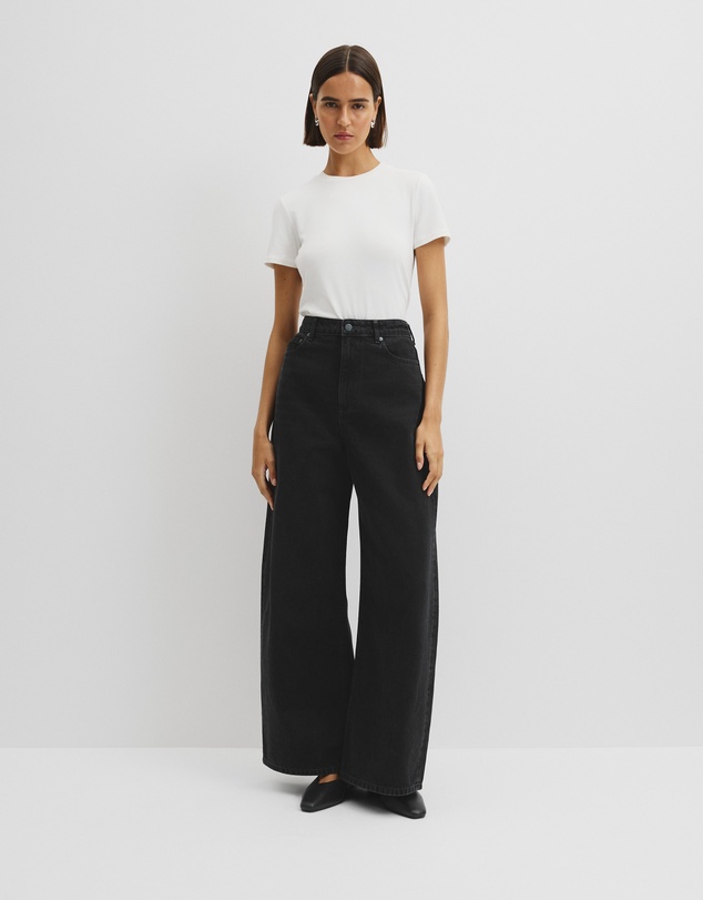 Country Road - Curved Wide Leg Jean