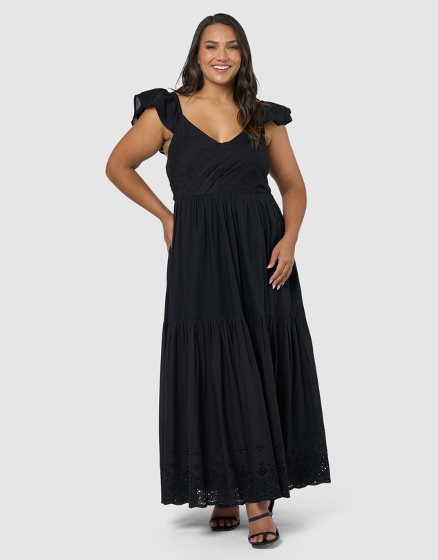 Something 4 Olivia - Georgie Broderie Maxi Dress