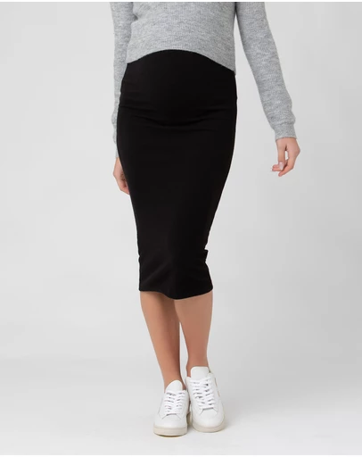Ripe Maternity - Ribbed Knit Pencil Skirt