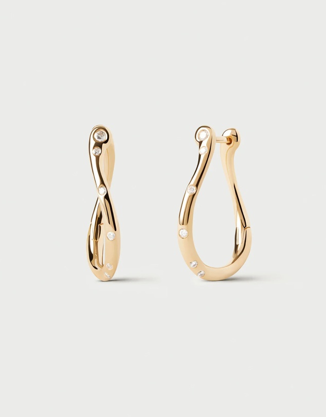 PDPAOLA - Air Mini Gold Hoop Earrings