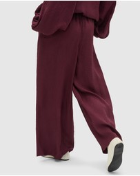 Seed Heritage - Textured Satin Gathered Pant