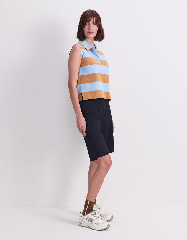 Sportscraft - Knit Sleeveless Polo Tank